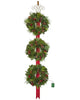 3 Wreath Door Hanger with 60 LED Lights with Timer