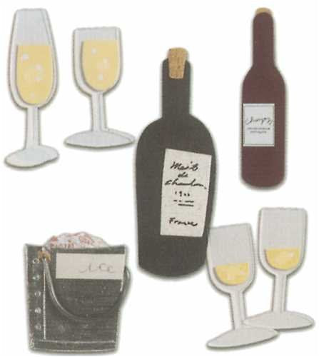 Champagne Jolee new years eve sticker scrap booking accessory