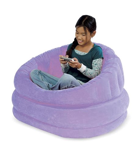 Plush Inflatable Cafe Chair (Lilac)