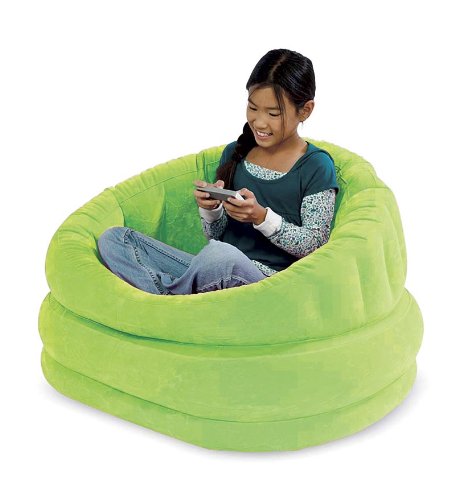Intex Plush Inflatable Cafe Chair Lime 26in X 40 X 25.5in