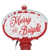Home Accents Holiday 3 ft 6 in LED Merry Bright Christmas Sign with Timer