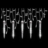 LightShow 5-Light White Icicle String Light Set with Shooting Star Icicles, 8-ft