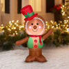 Holiday Time 4FT Light Up Inflatable Gingerbread Man