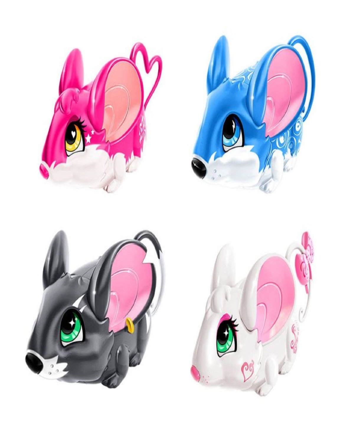 The Amazing ZHUS Pets, Stunt Pet Set of 4 Include Dynamo, Kardini, Abra, and Piccadilly Interactive Pets