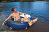 Four Intex River Run Connect Lounge Inflatable Floating Water Tubes and 1 Cooler