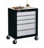 Gladiator Cadet 5-Drawer Project Center 26" Wide, Black/Silver Tread