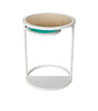 Oh Joy Round Swivel Accent Table White