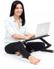 Executive Office Solutions Adjust Aluminum Laptop Desk with USB-Fans (Black)