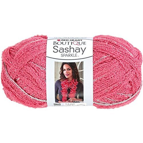 Bulk Buy: Red Heart Boutique Sashay Sparkle Yarn (3-Pack) Salmon E782P-1726