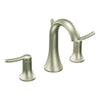 Moen TS41708BN Fina Two-Handle High Arc Bathroom Faucet, Brushed Nickel