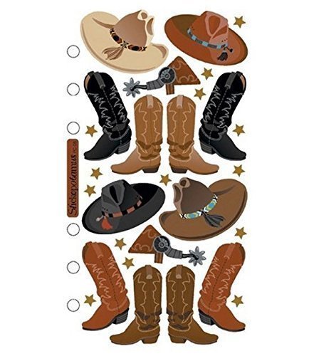 Stickopotamus Stickers Cowboy Hats and Boots (Style # Sp-pc-08)