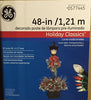 GE 48 Inch Holiday Classics Pre-Lit Decorated Lamp Post