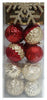 Shatter Resistant Christmas Ornaments, Red & Gold, 52-piece Set