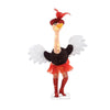 55 in 140 Light LED Tinsel Ostrich Holiday Yard Decor