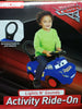 Kiddieland Disney Cars 3 Lights N' Sounds McQueen Activity Ride-On, Blue