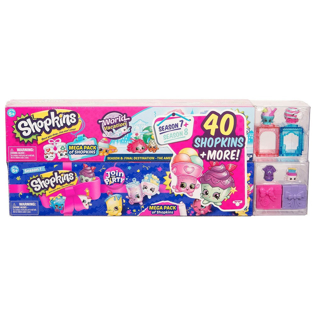 Shopkins Mega Pack Bundle of 2, Season Party World Vacation