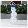Holiday Time Light-up Standing Icy Snowman Decoration 30" Tall