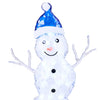 Holiday Time Light-up Standing Icy Snowman Decoration 30" Tall