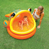 Intex Lazy Fish Inflatable Baby Pool, 49" X 43" X 28", for Ages 1-3