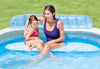 Intex 57190ep Inflatable 88"L x 85"W x 30"H Family Lounge Pool with Built-in ...