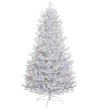 GE 5FT Pre-Lit LED White Flocked Coral Decorative Tree Warm White Lights