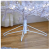 GE 5FT Pre-Lit LED White Flocked Coral Decorative Tree Warm White Lights