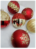 CG Hunter Holiday 6-Piece Shatter Resistant 6" Ornaments Red/Gold