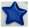 Melamine 6" Solid Blue Star Appetizer Plate (12-Pack)
