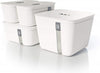 Vacuvita Vacuum Sealer Food Storage System 4-Piece Complete Container Set, White