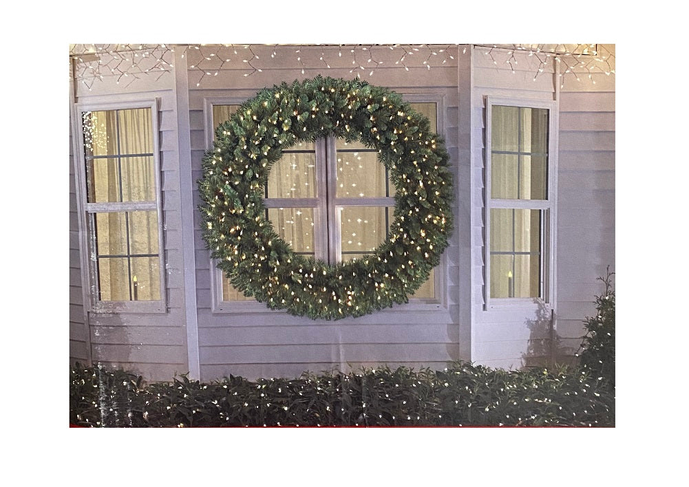 Holiday Living 48 In Pre-Lit Scottsdale Pine Wreath