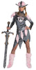 Disguise Unisex Adult Barbarian Babe, Grey/Pink, Large (12-14) Costume