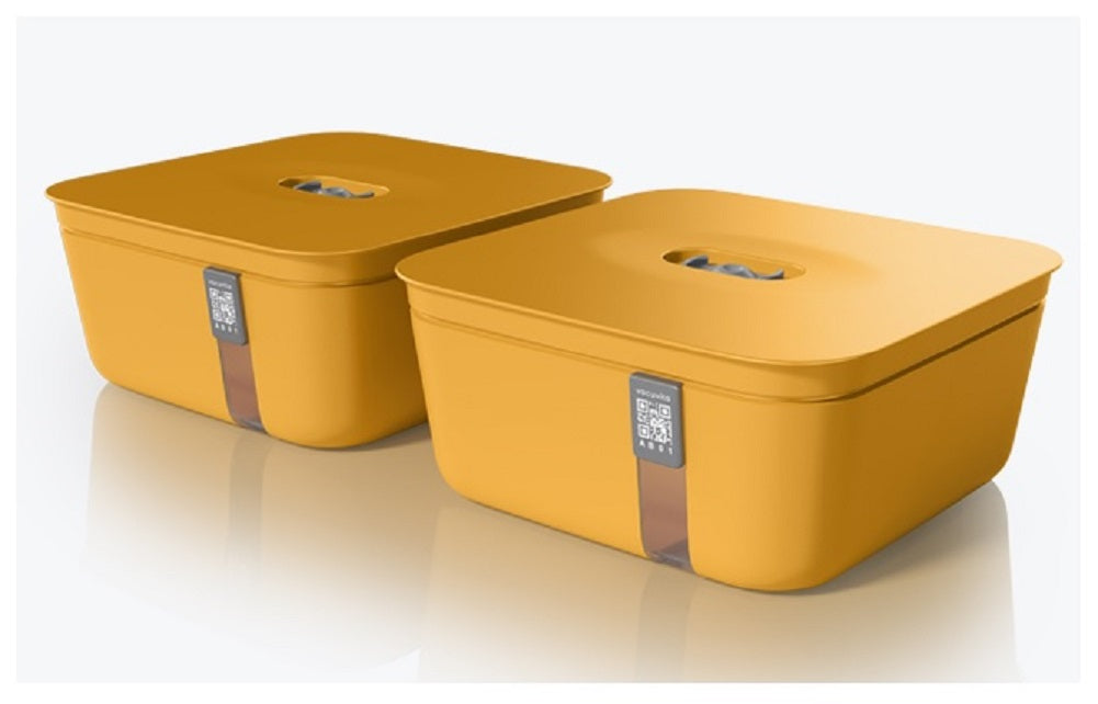 Vacuvita Premium Vacuum Container Medium (2-Pack) - Orange