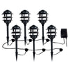 CE TECH Low-Voltage Black Audio Path Light Kit with Bluetooth Technology (6-P...