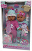 Celebrating Twins 15" Vinyl Twin Baby Doll Set Plush Unicorn & Accessories