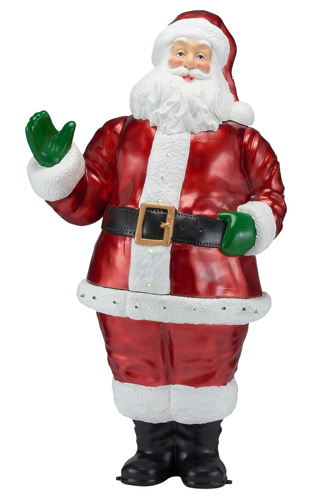 Holiday Time Motion Activated Lighted Musical Santa 63-inch