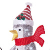 Holiday Time 38-inch Tall Light-Up LED Fluffy Skiing Penguin