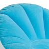 Intex Inflatable Colorful Cafe Chaise Lounge Chair w/ Ottoman (Blue)