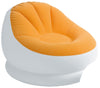 INTEX Inflatable Colorful Cafe Chaise Lounge Chair w/ Ottoman - Orange | 68572E