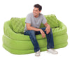 Intex Inflatable Green Cafe Loveseat 2 Inflatable Pillows