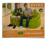 Intex Inflatable Green Cafe Loveseat 2 Inflatable Pillows