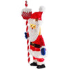 Holiday Time 32" Light Up Tinsel Santa with North Pole Sign