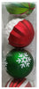 CG Hunter Holiday 6-Piece Shatter Resistant 6" Ornaments Red/Green/White