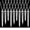 LED Lightshow Shooting Star White Icicle Light String Set of 10