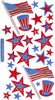 Stickopotamus July 4th Stickers-Metallic Americana