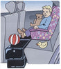 Petego Seat Extender Inflatable Pillow that Fills Gap Between Front & Back Seat