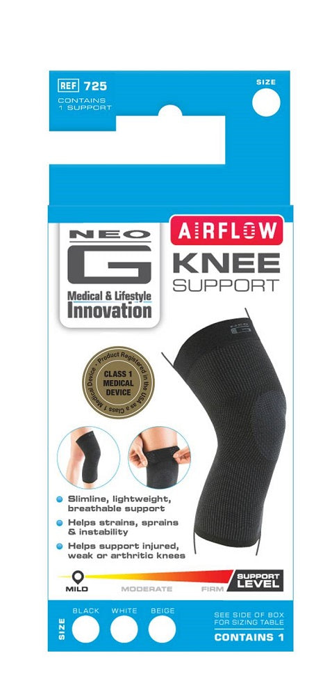 Neo G Airflow Knee Support, Black, Small