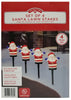 Holiday Time Set of 4 Santa Lawn Stakes