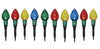 Holiday Time Set of 10 Large C7 Lawn Stakes