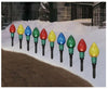 Holiday Time Set of 10 Large C7 Lawn Stakes