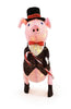 31 in. 80-Light LED Pink Pig in Tuxedo